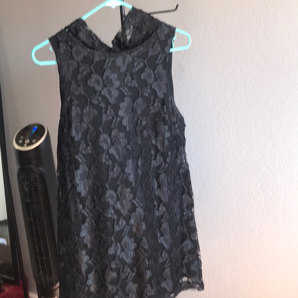 Mock neck dress